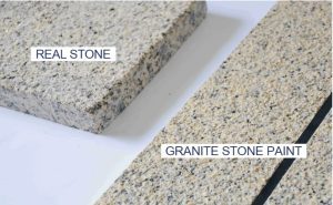 Two different types of granite stone are shown.